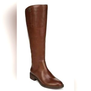 Franco Sarto Becky Knee High Boots, Women Size 8.5M, Cognac NEW